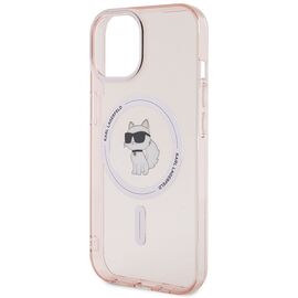 Karl Lagerfeld IML Choupette MagSafe case for iPhone 15 - pink | Techbox
