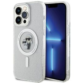 Karl Lagerfeld Karl&Choupette Glitter MagSafe case for iPhone 15 Pro Max - transparent | Techbox