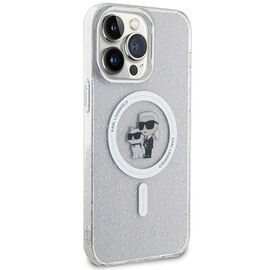 Karl Lagerfeld Karl&Choupette Glitter MagSafe case for iPhone 15 Pro Max - transparent | Techbox