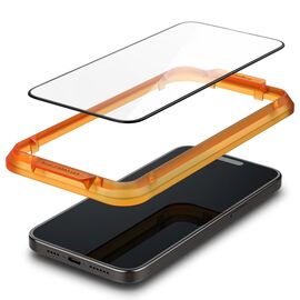 Spigen ALM Glass FC tempered glass for iPhone 15 - black 2 pcs. | Techbox
