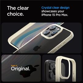 Spigen Crystal Hybrid, sand beige - iPhone 15 Pro Max - Apple Cases - Cases - Techbox