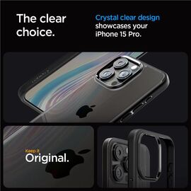 Spigen Crystal Hybrid, matte black - iPhone 15 Pro - Apple Cases - Cases - Techbox