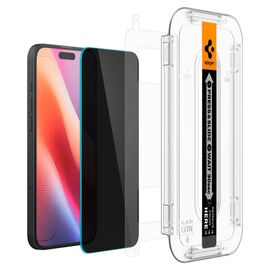 Spigen Glas.tR EzFit Privacy Tempered Glass for iPhone 15/16 with Adapter (2 pcs.) | Techbox