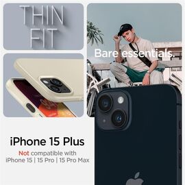 Spigen Thin Fit case for iPhone 15 Plus - beige - Apple Cases - Cases - Techbox