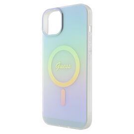Guess GUHMP15MHITSQ iPhone 15 Plus 6.7" turquoise/turquoise hardcase IML Iridescent MagSafe - Apple Cases - Cases - Techbox