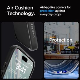 Spigen Ultra Hybrid iPhone 15 Pro Case - Clear Black | Techbox