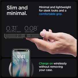 Spigen Ultra Hybrid iPhone 15 Pro Case - Clear Black | Techbox