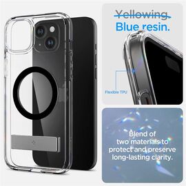 Spigen Ultra Hybrid S MagSafe case with stand for iPhone 15 Plus - black - Apple Cases - Cases - Techbox