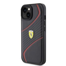 Ferrari FEHCP15SPTWK iPhone 15 6.1" black/black hardcase Twist Metal Logo | Techbox
