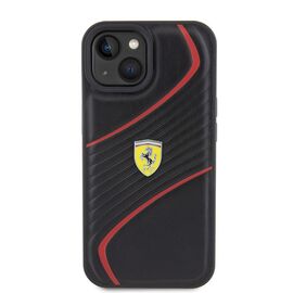 Ferrari FEHCP15SPTWK iPhone 15 6.1" black/black hardcase Twist Metal Logo | Techbox