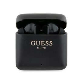 Guess Bluetooth headphones GUTWSSU20ALEGK TWS + docking station black/black Printed Logo | Techbox