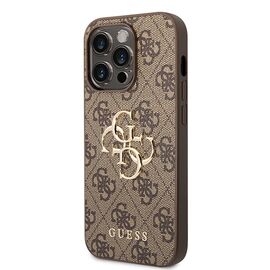 Guess GUHCP15L4GMGBR iPhone 15 Pro 6.1" brown/brown hardcase 4G Big Metal Logo | Techbox
