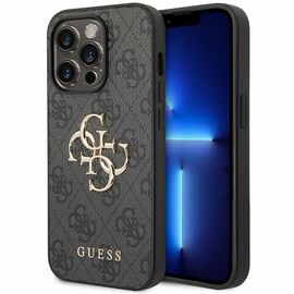 Guess GUHCP15L4GMGGR iPhone 15 Pro 6.1" gray/gray hardcase 4G Big Metal Logo | Techbox
