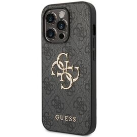 Guess GUHCP15L4GMGGR iPhone 15 Pro 6.1" gray/gray hardcase 4G Big Metal Logo | Techbox