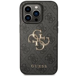 Guess GUHCP15L4GMGGR iPhone 15 Pro 6.1" gray/gray hardcase 4G Big Metal Logo | Techbox