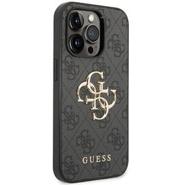 Guess GUHCP15L4GMGGR iPhone 15 Pro 6.1" gray/gray hardcase 4G Big Metal Logo | Techbox