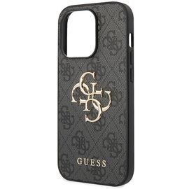 Guess GUHCP15L4GMGGR iPhone 15 Pro 6.1" gray/gray hardcase 4G Big Metal Logo | Techbox