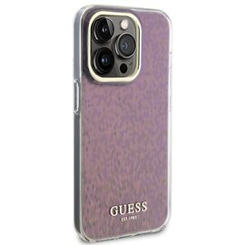Guess GUHCP15LHDECMP iPhone 15 Pro 6.1" pink/pink hardcase IML Faceted Mirror Disco Iridescent | Techbox