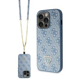 Guess GUHCP15LP4TDSCPB iPhone 15 Pro 6.1" blue/blue hardcase Crossbody 4G Metal Logo |  Techbox