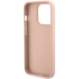 Guess GUHCP15XPCRTHCP iPhone 15 Pro Max pink/pink hardcase Croco Triangle Metal Logo | Techbox
