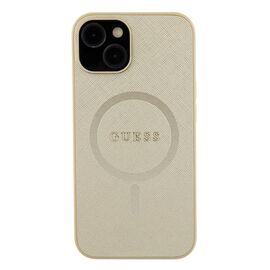 Guess GUHMP15MPSAHMCB iPhone 15 Plus 6.7" gold/gold hardcase Saffiano MagSafe - Apple Cases - Cases - Techbox