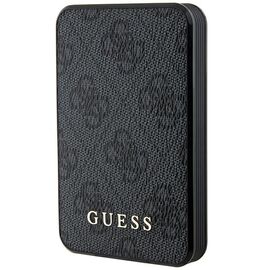 Guess Powerbank 15W GUPB5LP4GEGK 5000mAh black/black 4G Leather Metal Logo - Powerbanks - Smartphone Chargers - Techbox