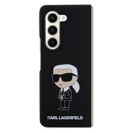Karl Lagerfeld KLHCZFD5SNIKBCK Z Fold5 hardcase black/black Silicone Ikonik | Techbox