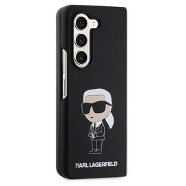 Karl Lagerfeld KLHCZFD5SNIKBCK Z Fold5 hardcase black/black Silicone Ikonik | Techbox