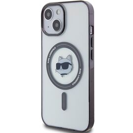 Karl Lagerfeld KLHMP15MHCHNOTK iPhone 15 Plus 6.7" transparent hardcase IML Choupette`s Head MagSafe - Apple Cases - Cases - Techbox
