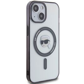 Karl Lagerfeld KLHMP15MHKHNOTK iPhone 15 Plus 6.7" transparent hardcase IML Karl`s Head MagSafe - Apple Cases - Cases - Techbox