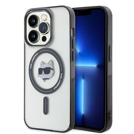 Karl Lagerfeld KLHMP15XHCHNOTK iPhone 15 Pro Max 6.7" transparent hardcase IML Choupette`s Head MagSafe - Apple Cases - Cases - Techbox