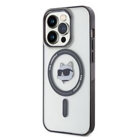 Karl Lagerfeld KLHMP15XHCHNOTK iPhone 15 Pro Max 6.7" transparent hardcase IML Choupette`s Head MagSafe - Apple Cases - Cases - Techbox