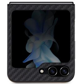 BMW Leather Carbon case for Samsung Galaxy Z Flip 5 - black | Techbox