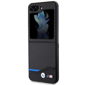 BMW Leather Carbon case for Samsung Galaxy Z Flip 5 - black | Techbox