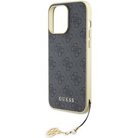 Guess 4G Charms Collection case for iPhone 15 Pro Max - gray - Apple Cases - Cases - Techbox