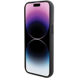 Karl Lagerfeld Fixed Glitter Ikonik Logo Metal Pin case for iPhone 15 - black | Techbox