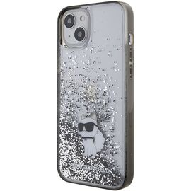 Karl Lagerfeld Liquid Glitter Choupette case for iPhone 15 Plus - transparent | Techbox