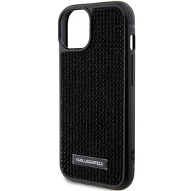 Karl Lagerfeld Rhinestone Logo Metal Plate case for iPhone 15 - black - Apple Cases - Cases - Techbox