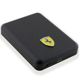 Powerbank Ferrari Metal Logo MagSafe 15W 5000mAh - black - Powerbanks - Smartphone Chargers - Techbox