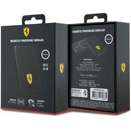 Powerbank Ferrari Metal Logo MagSafe 15W 5000mAh - black - Powerbanks - Smartphone Chargers - Techbox