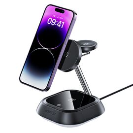 3in1 Acefast E16 15W inductive charging station for phone / headphones / watch - black - Wireless Chargers - Smartphone Chargers - Techbox
