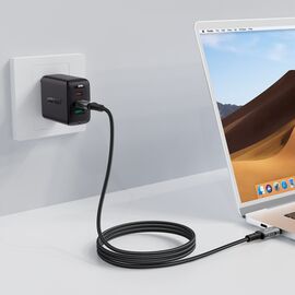 Acefast C1-09 USB-C / USB-C USB4 PD3.1 cable 5A 1m - gray-black | Techbox