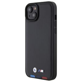 BMW BMHCP15M22PTDK iPhone 15 Plus 6.7" black/black Leather Stamp Tricolor | Techbox