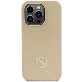Guess GUHCP15XPS4DGPD iPhone 15 Pro Max 6.7" gold/gold hardcase Strass Metal Logo - Apple Cases - Cases - Techbox