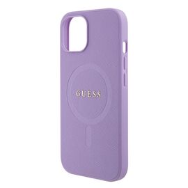 Guess Saffiano MagSafe case for iPhone 15 Plus - purple | Techbox