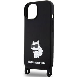 Karl Lagerfeld KLHCP15SSCBSCNK iPhone 15 6.1" hardcase black/black Crossbody Silicone Choupette - Bags, Backpacks & Luggages - Fashion - Techbox