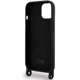 Karl Lagerfeld KLHCP15SSCBSKNK iPhone 15 6.1" hardcase black/black Crossbody Silicone Ikonik - Bags, Backpacks & Luggages - Fashion - Techbox