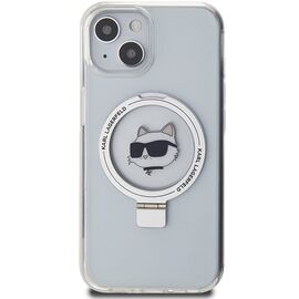 Karl Lagerfeld KLHMP15SHMRSCHH iPhone 15 6.1" white/white hardcase Ring Stand Choupette Head MagSafe - Apple Cases - Cases - Techbox