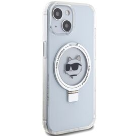 Karl Lagerfeld KLHMP15SHMRSCHH iPhone 15 6.1" white/white hardcase Ring Stand Choupette Head MagSafe - Apple Cases - Cases - Techbox