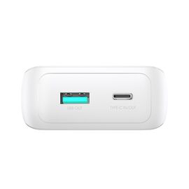 Mini power bank with built-in cables Joyroom JR-PBC06 30W 10000mAh - white | Techbox